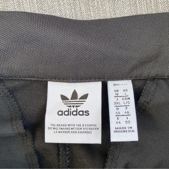 Adidas Wide Leg Track Pants Black - Picture 7 of 8
